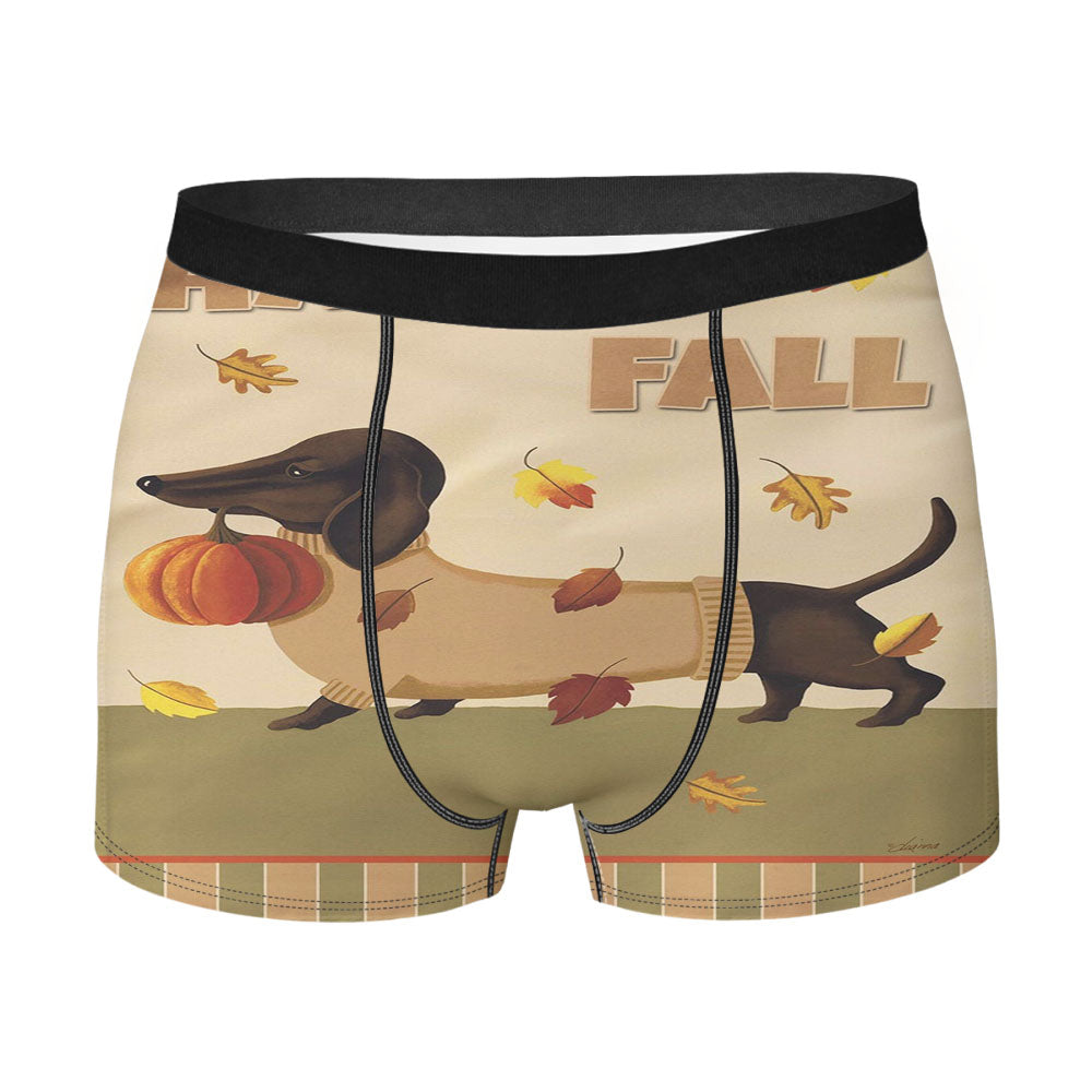 Fall Dachshund Men'S Boxer Briefs