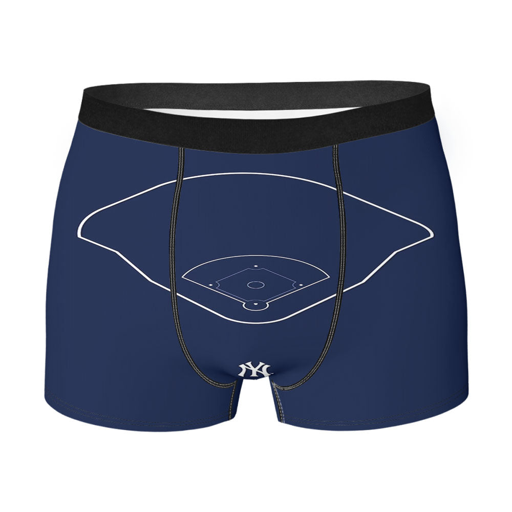 Field Outline Yankee Stadium New York Yankees Men'S Boxer Briefs