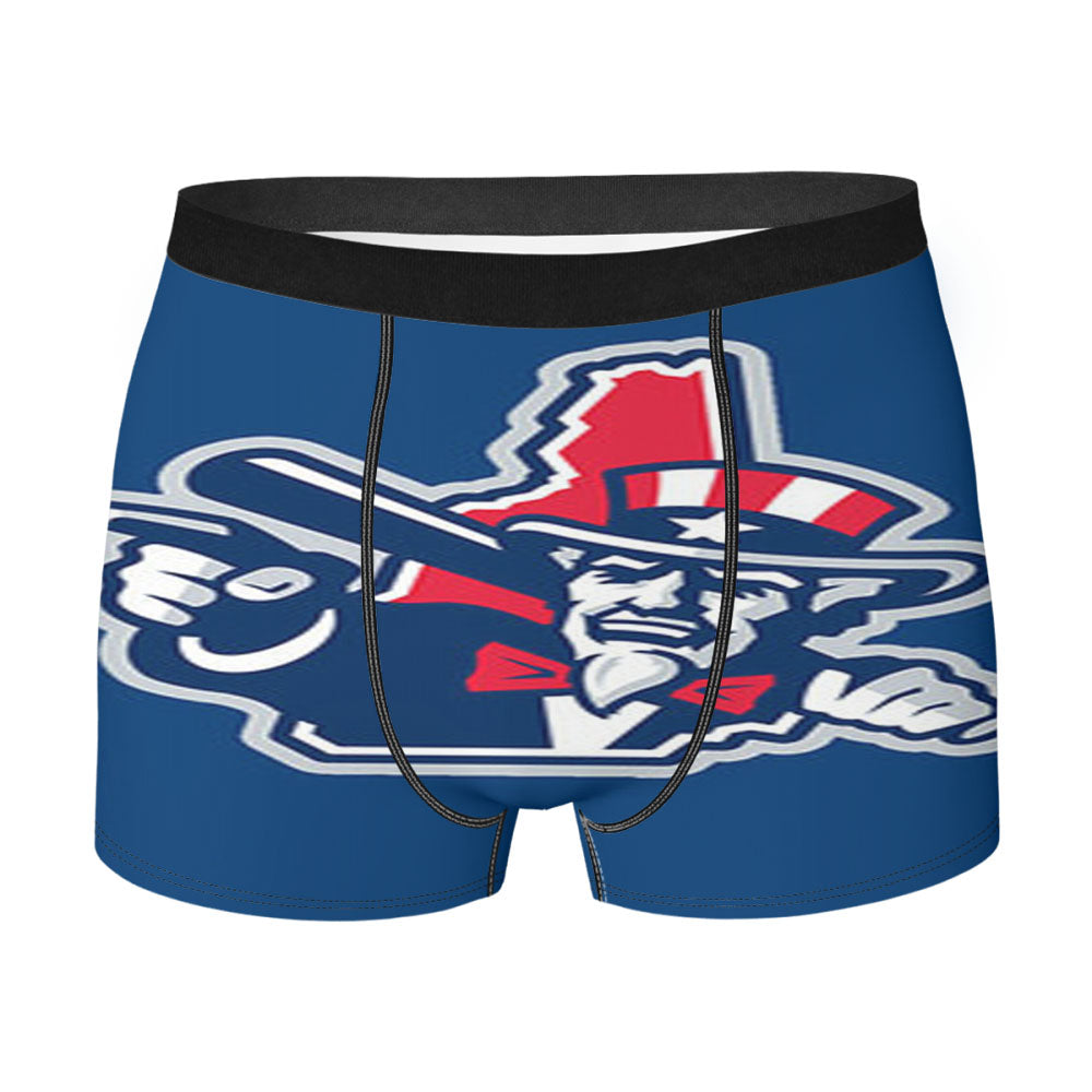 Fisher Cats Unclesam Baseball Logo Blue Men'S Boxer Briefs
