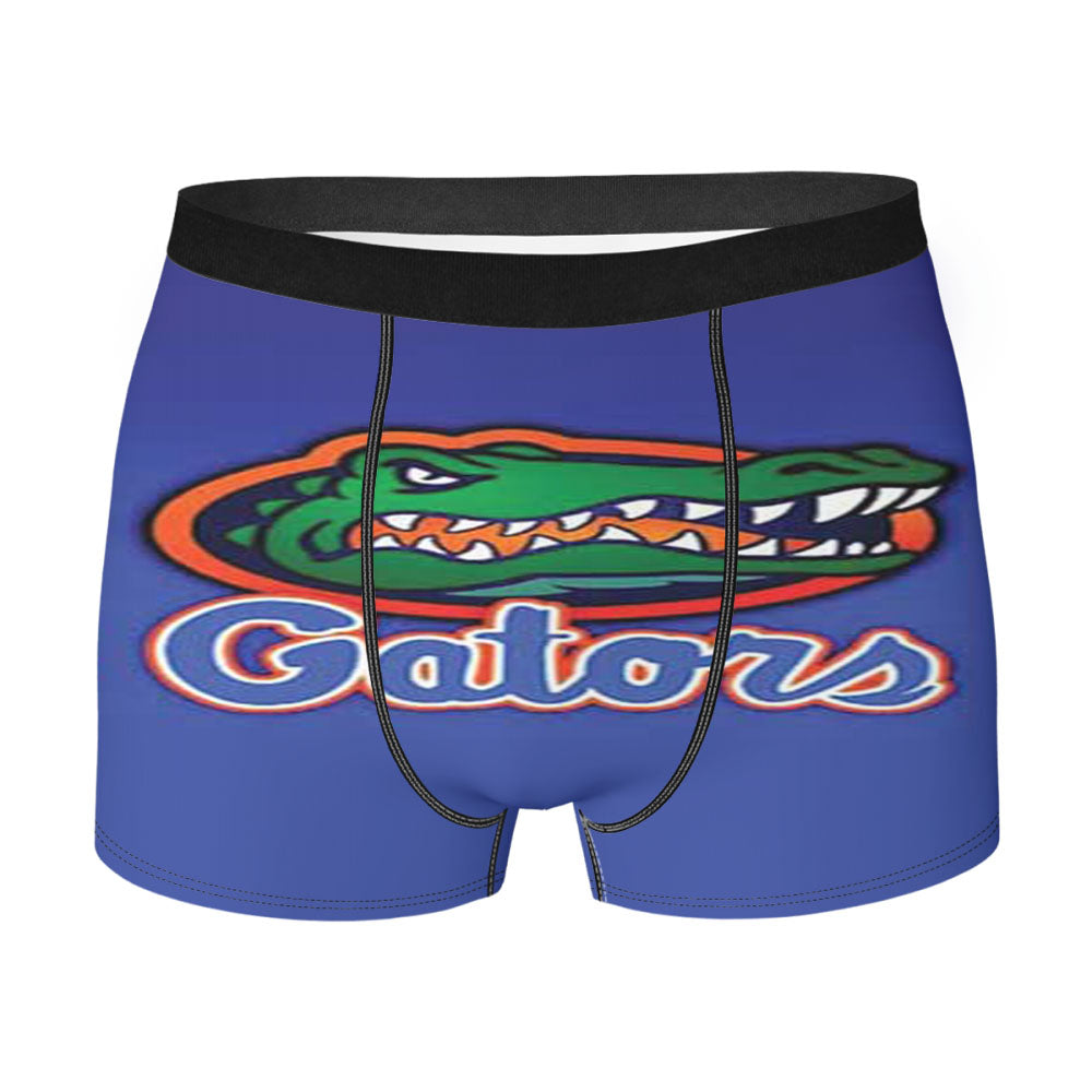 Florida Gators Logo On Blue Fade Men'S Boxer Briefs