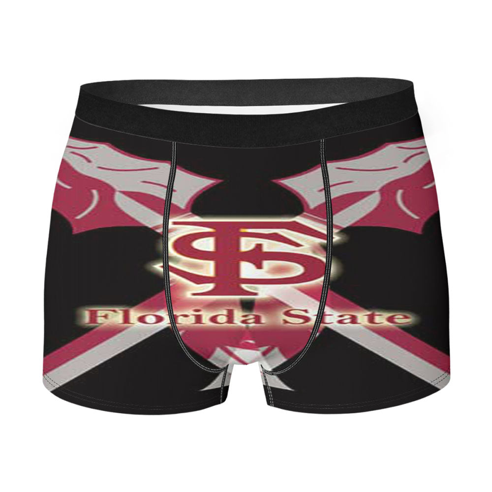 Florida State Crossed Spears Light Men'S Boxer Briefs