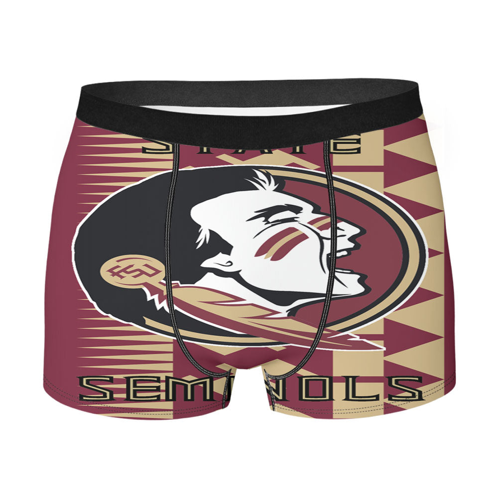 Florida States Seminols Aztec Wallpaper Men'S Boxer Briefs