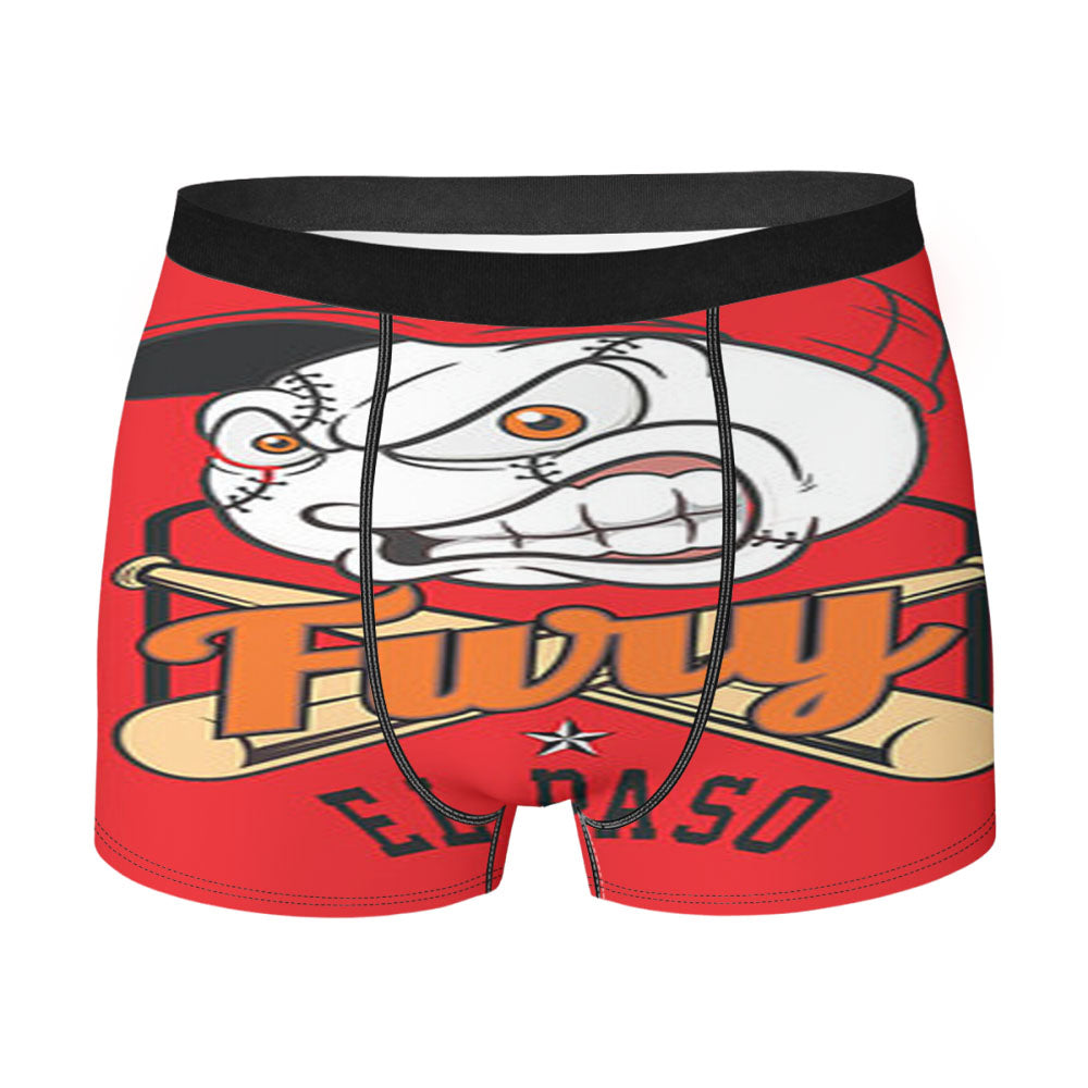 Fury El Paso Baseball Logo Red Men'S Boxer Briefs