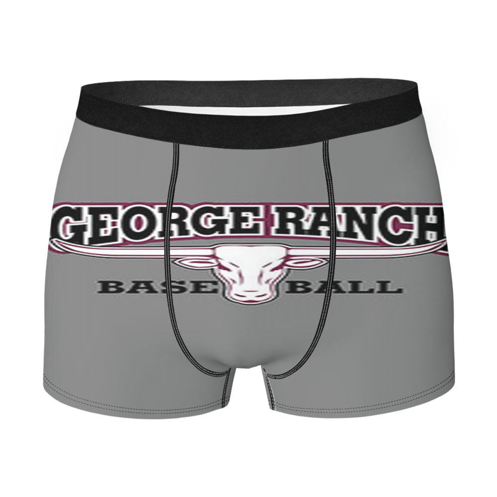 George Ranch Baseball Logo Gray Men'S Boxer Briefs
