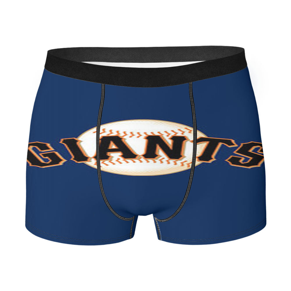Giants Basebal Logo Blue Men'S Boxer Briefs