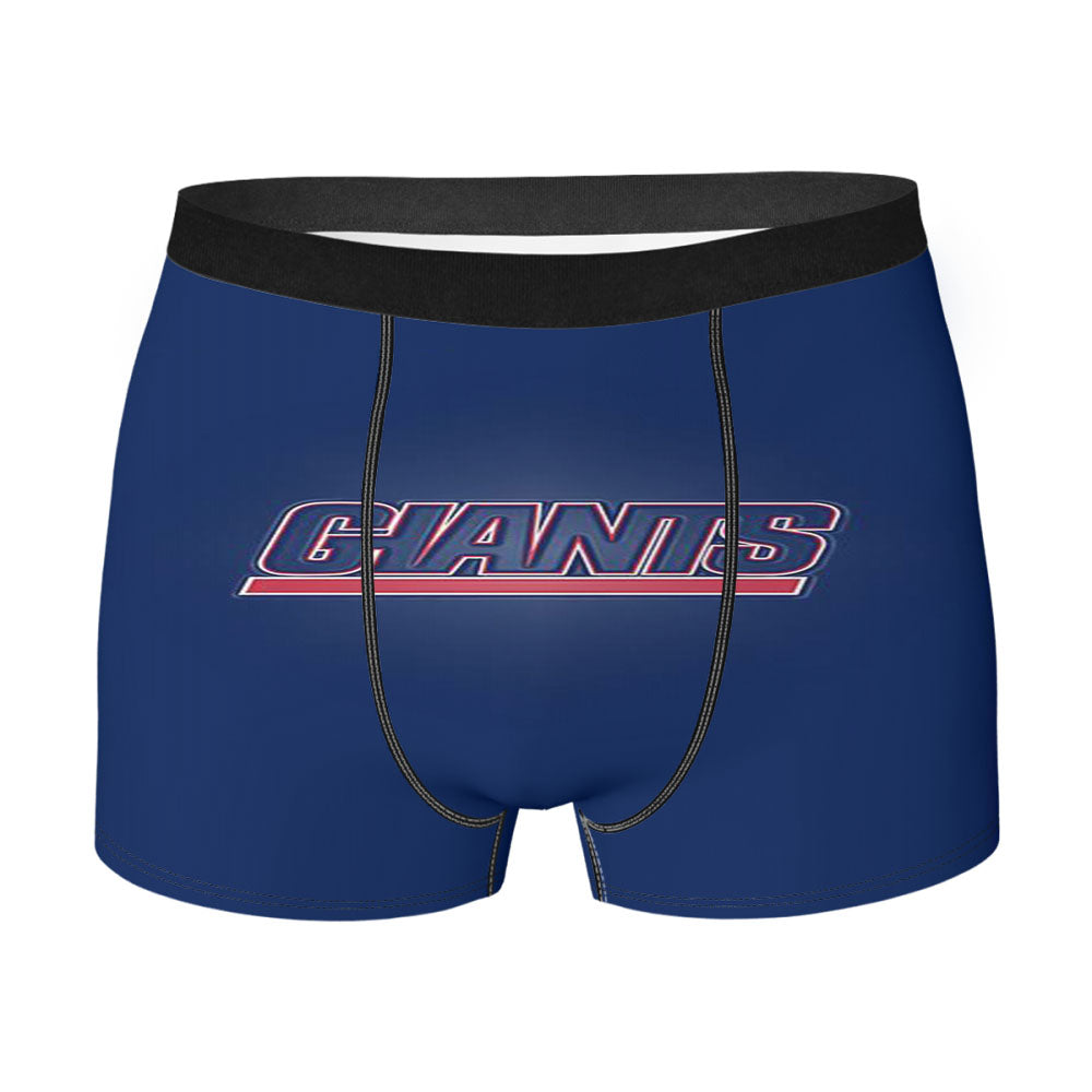 Giants New York Logo Blue Men'S Boxer Briefs