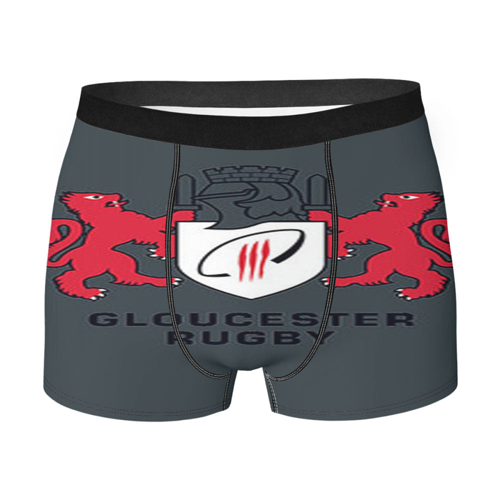 Gloucester Rugby Logo Grey Men'S Boxer Briefs