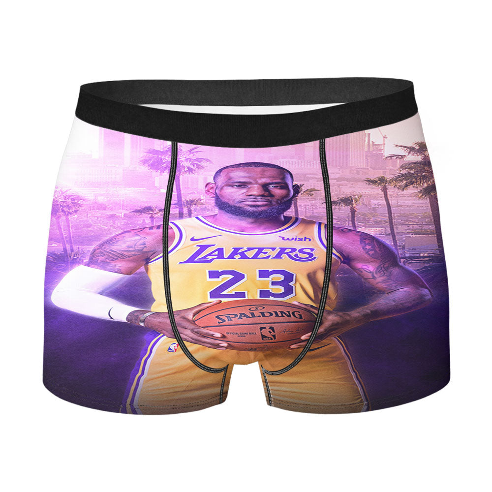 Glowing Lebron James Men'S Boxer Briefs