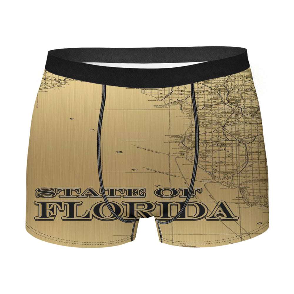 Golden State Of Florida Men'S Boxer Briefs