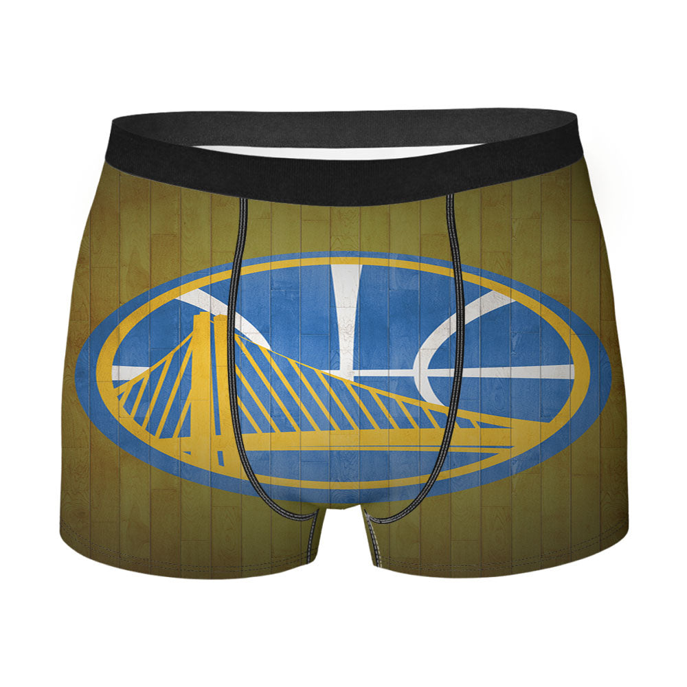 Golden State Warriors Wood Logo Men'S Boxer Briefs