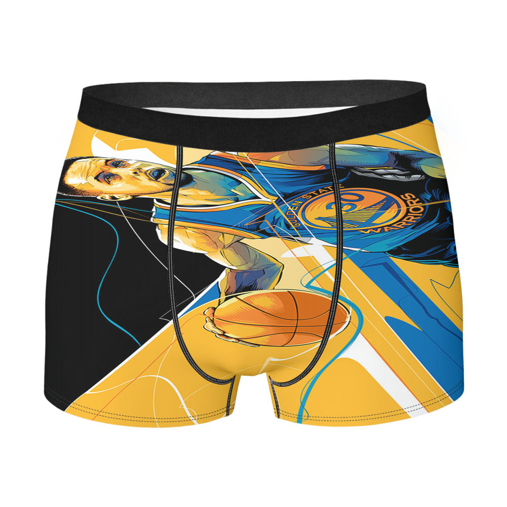 Golden States Warrior Art Stephen Curry 30 Men'S Boxer Briefs