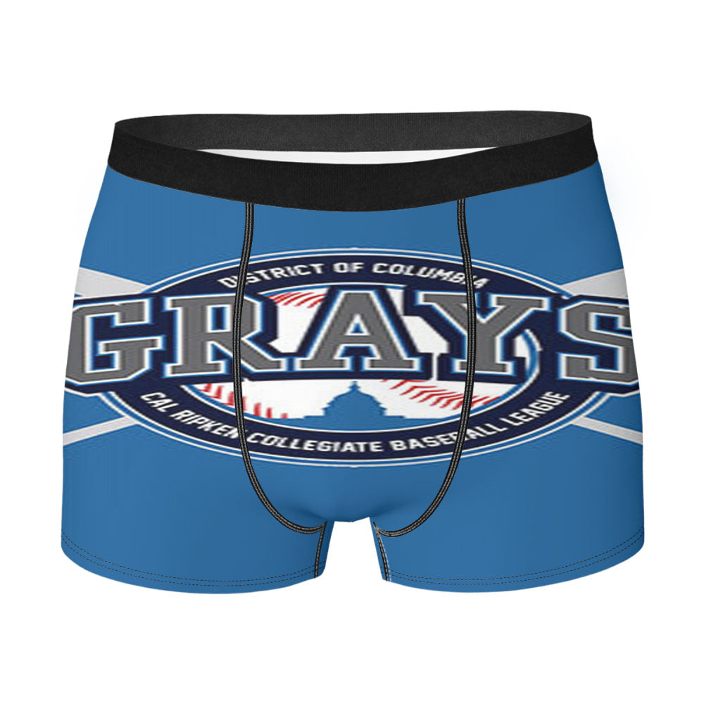 Grays Baseball Logo Blue Men'S Boxer Briefs