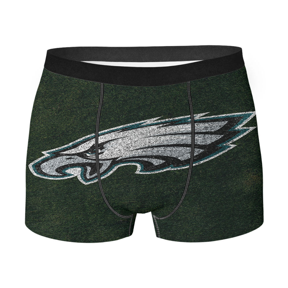 Green Philadelphia Eagles Logo Men'S Boxer Briefs