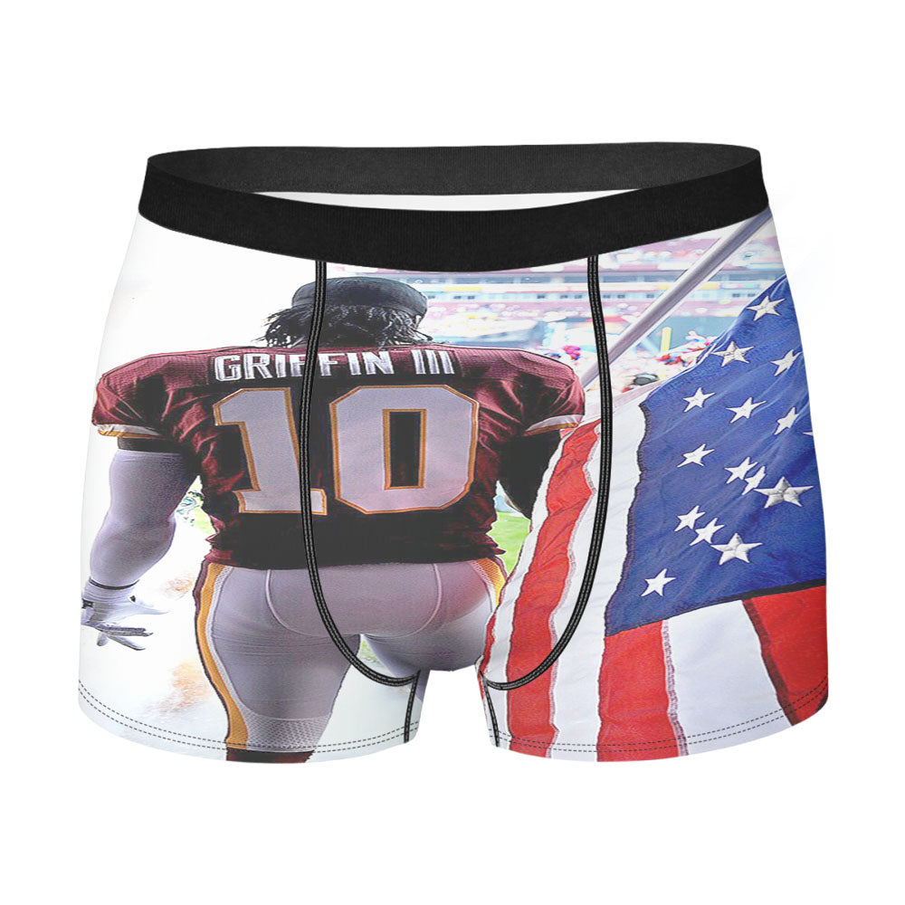 Griffin Iii Nfl Us Flag Men'S Boxer Briefs