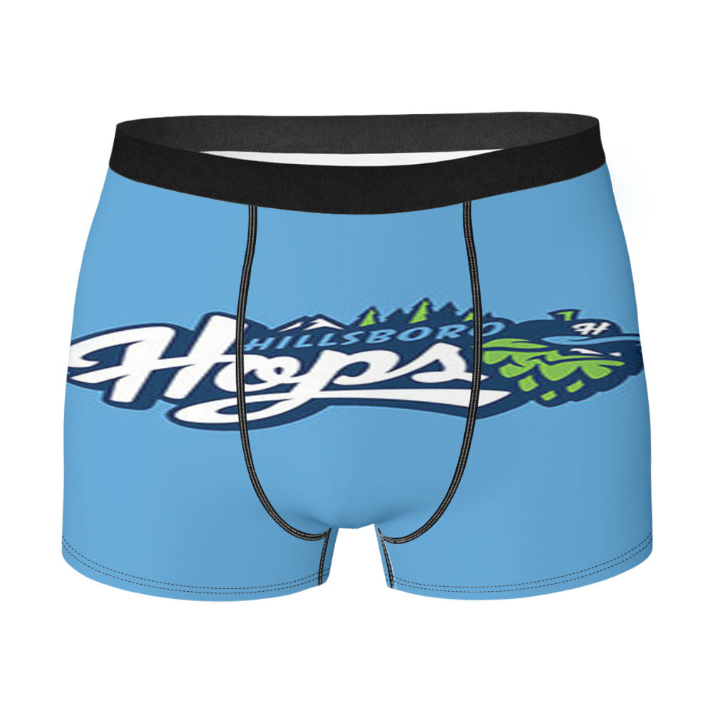 Hillsboro Hops Baseball Logo Blue Men'S Boxer Briefs