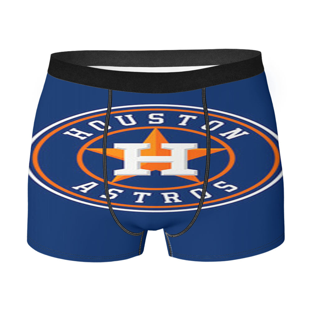 Houston Astros Logo Blue Men'S Boxer Briefs