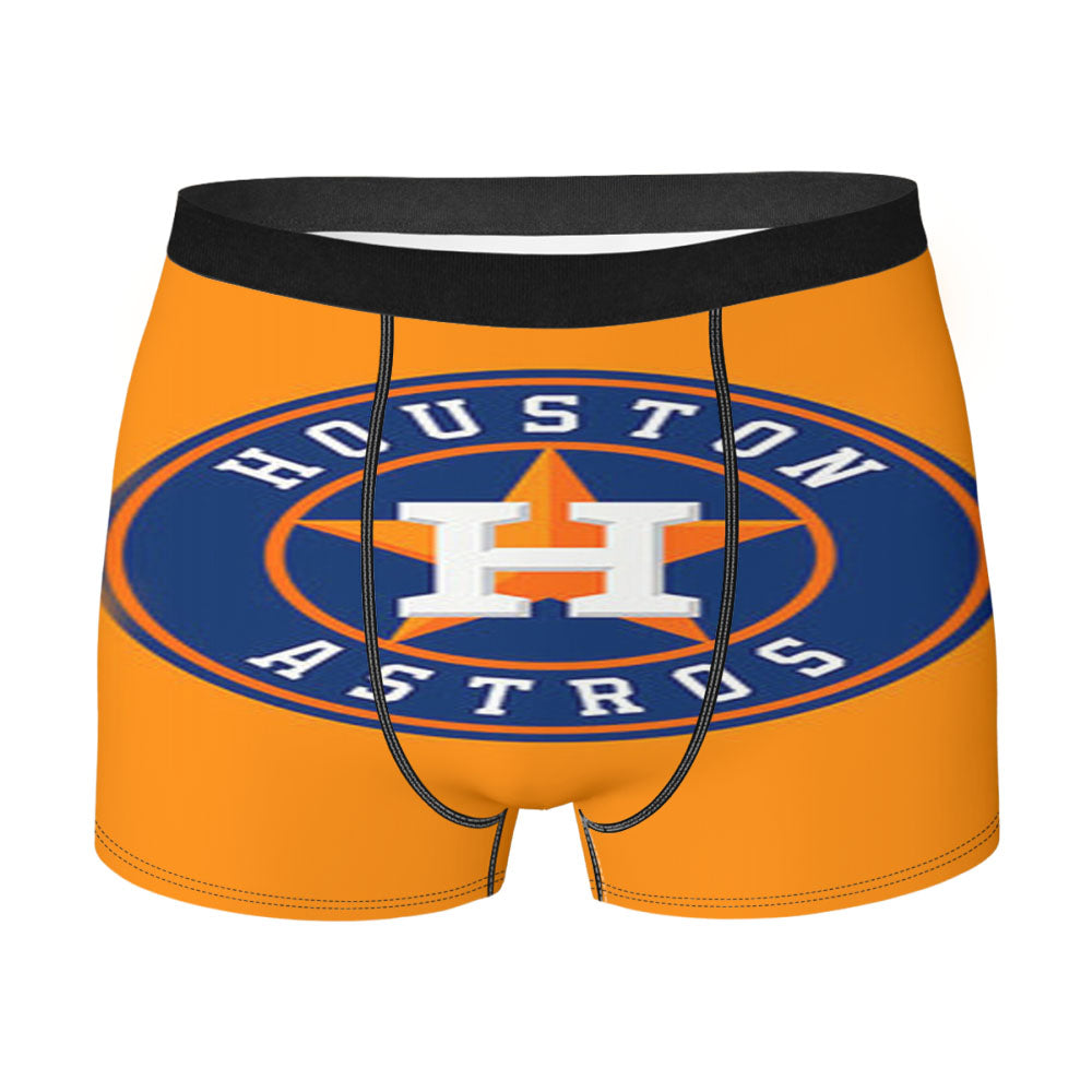 Houston Astros Logo Orange Men'S Boxer Briefs