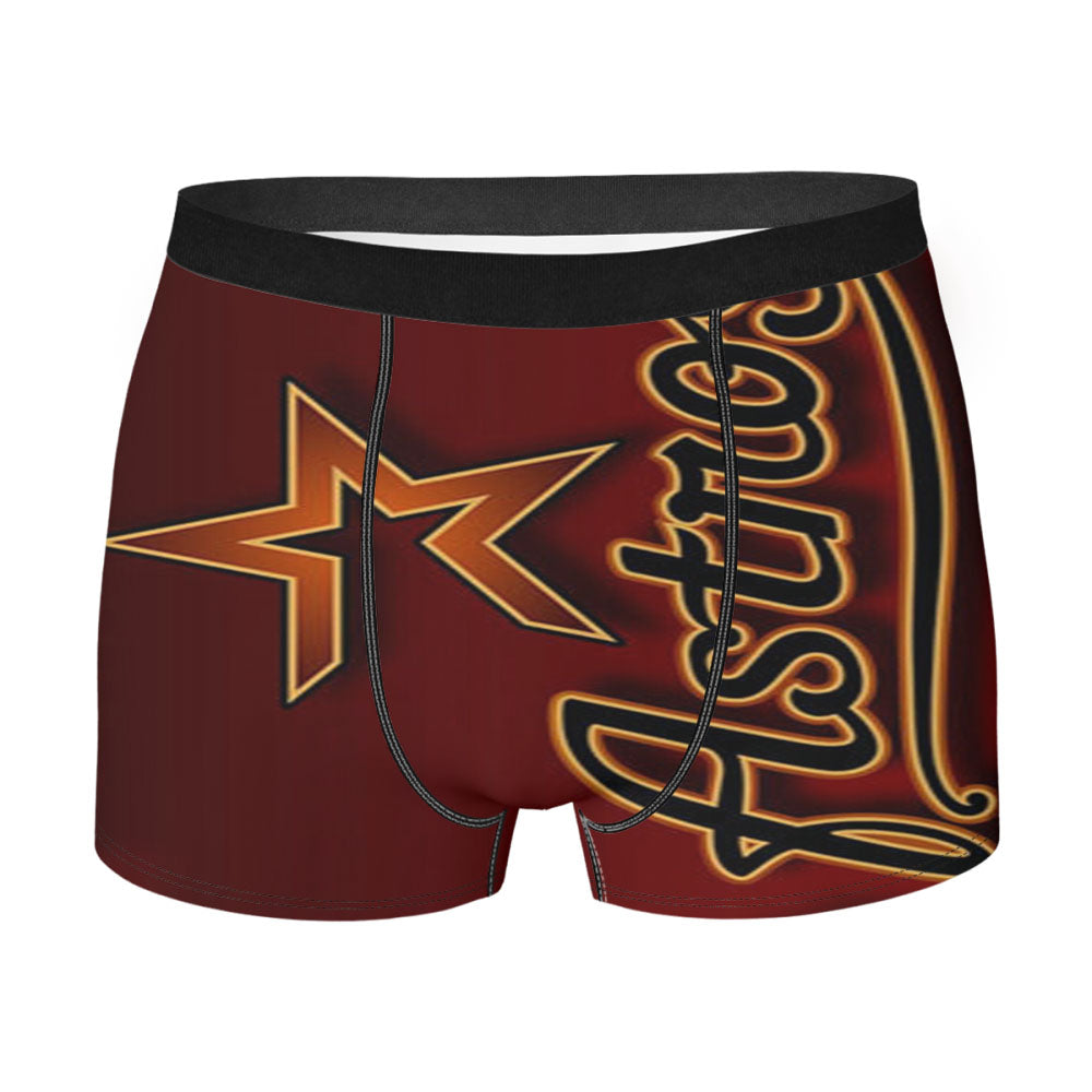 Houston Astros Red Men'S Boxer Briefs