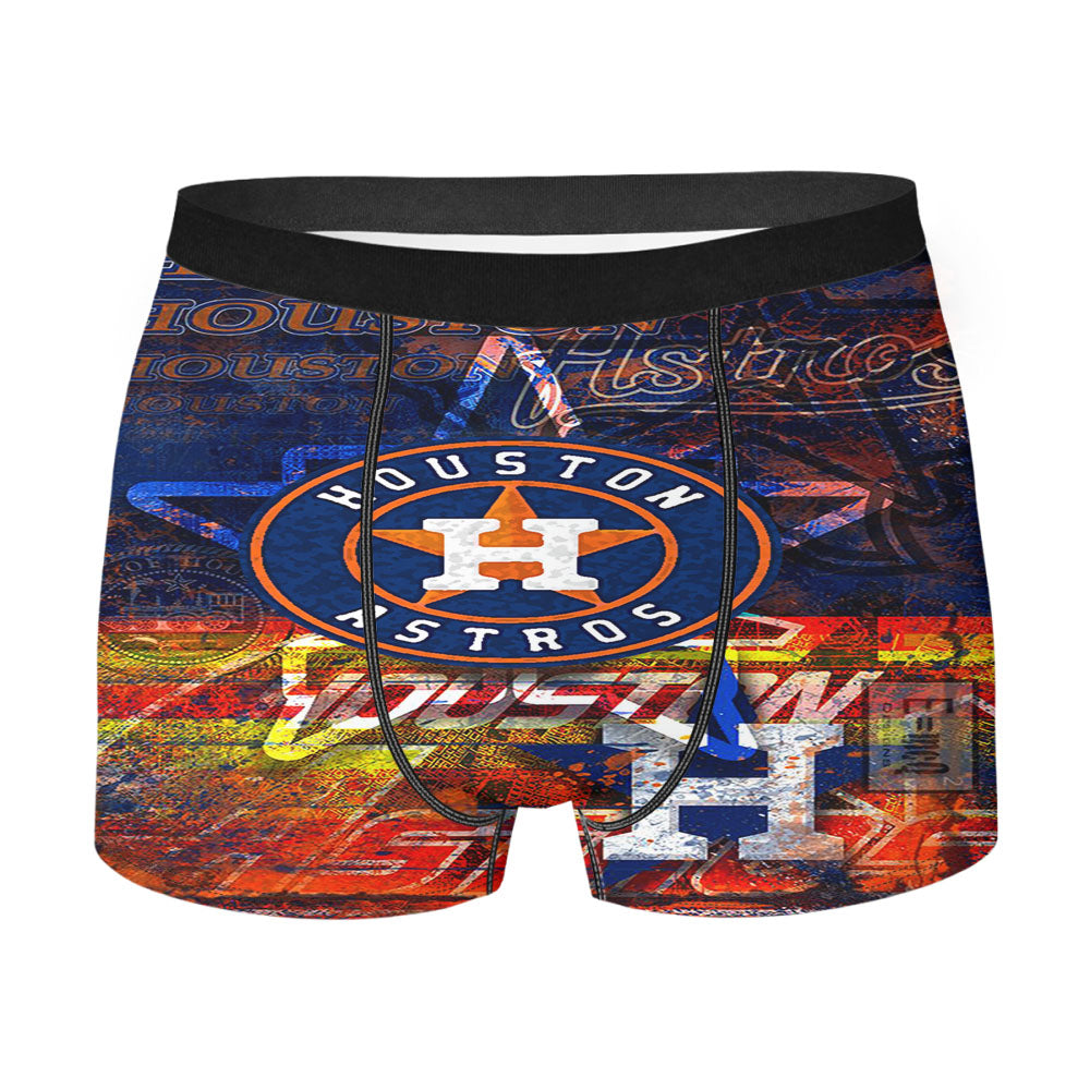 Houston Astros Wall Paint Men'S Boxer Briefs