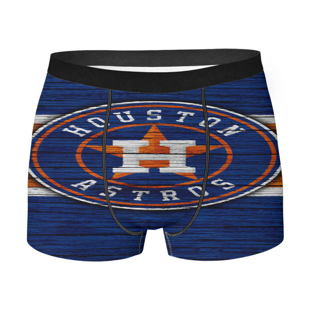 Houston Astros Wood Logo Men'S Boxer Briefs