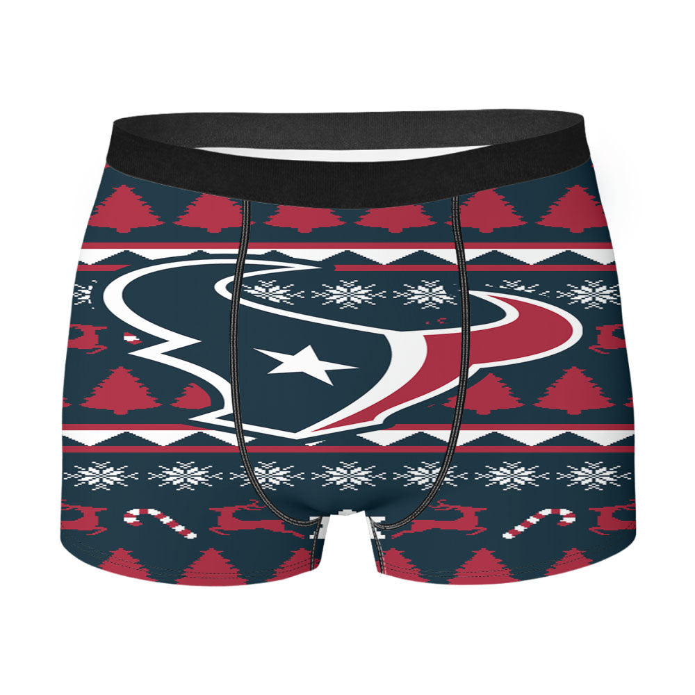 Houston Texans Christmas Sweater Men'S Boxer Briefs