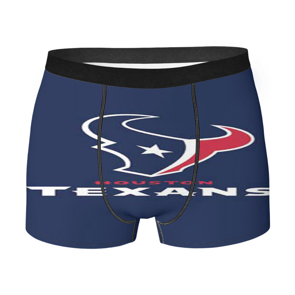 Houston Texans Plain Men'S Boxer Briefs