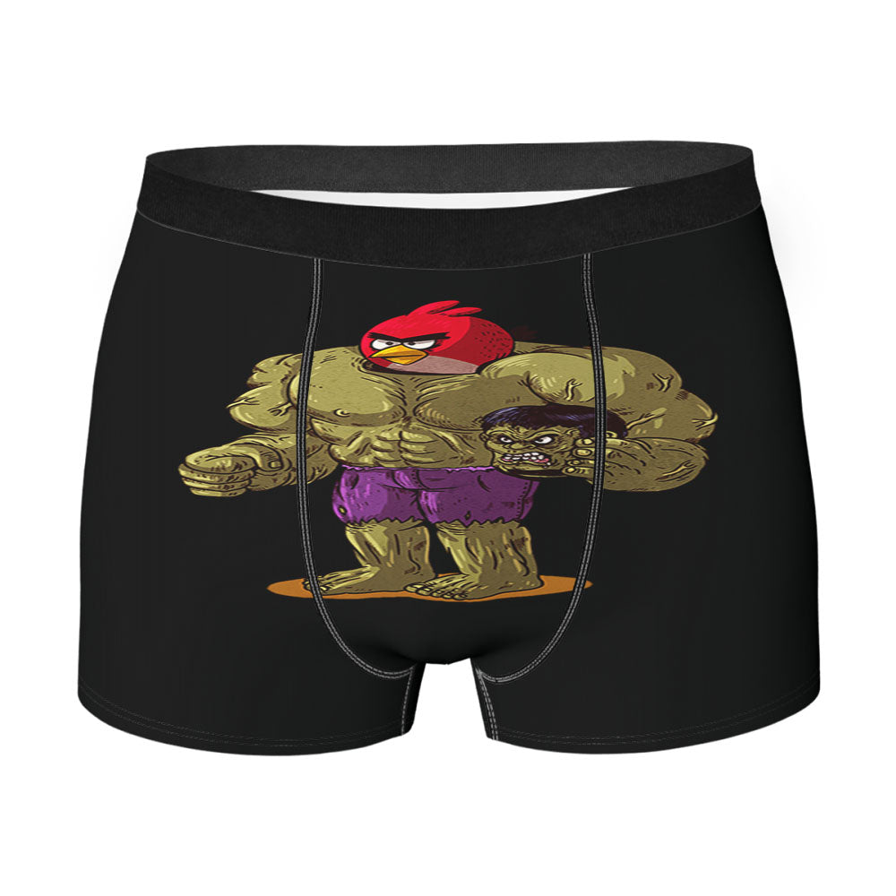 Hulk X Angry Red Bird Men'S Boxer Briefs