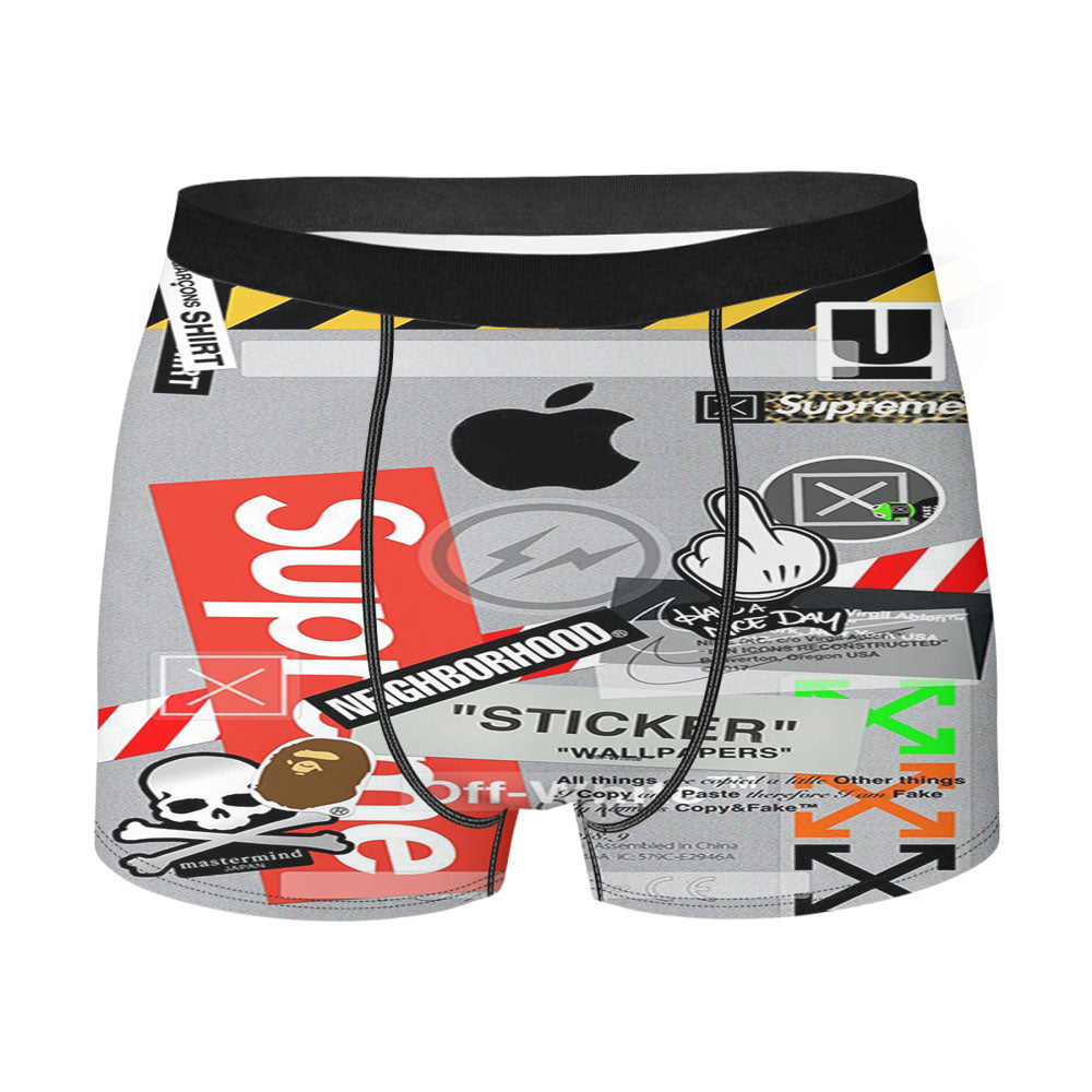 Hypebeast Sticker Men'S Boxer Briefs