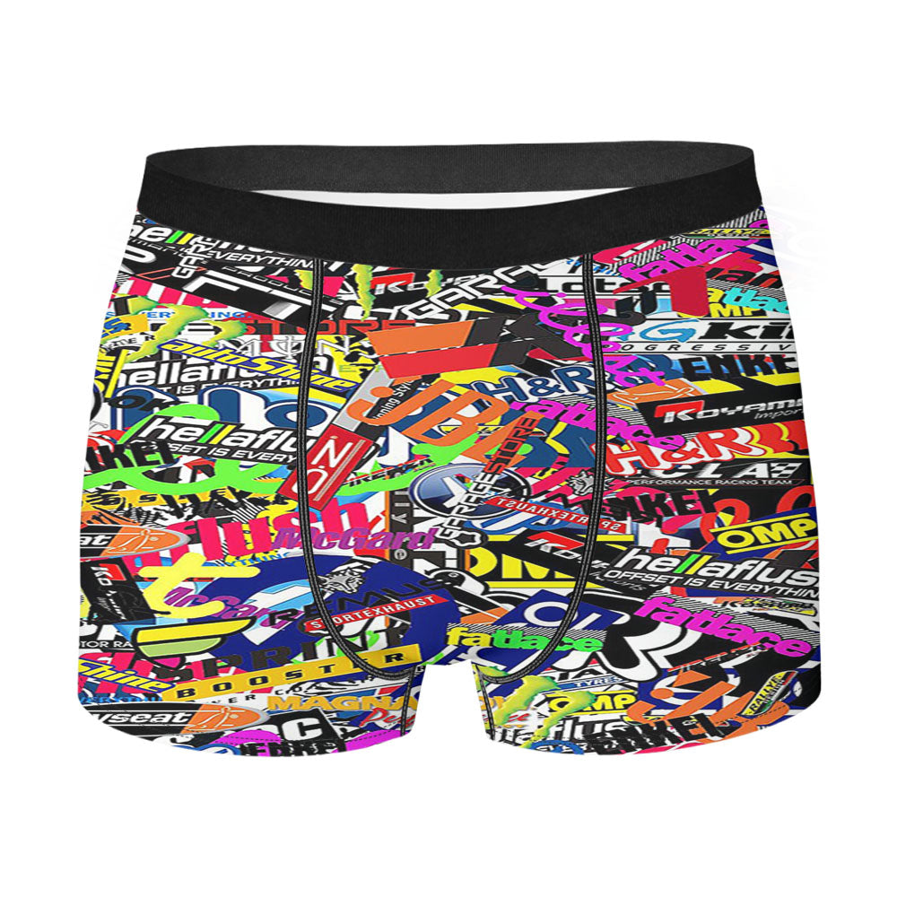 Hypebeast Sticker Bomb Collage Men'S Boxer Briefs