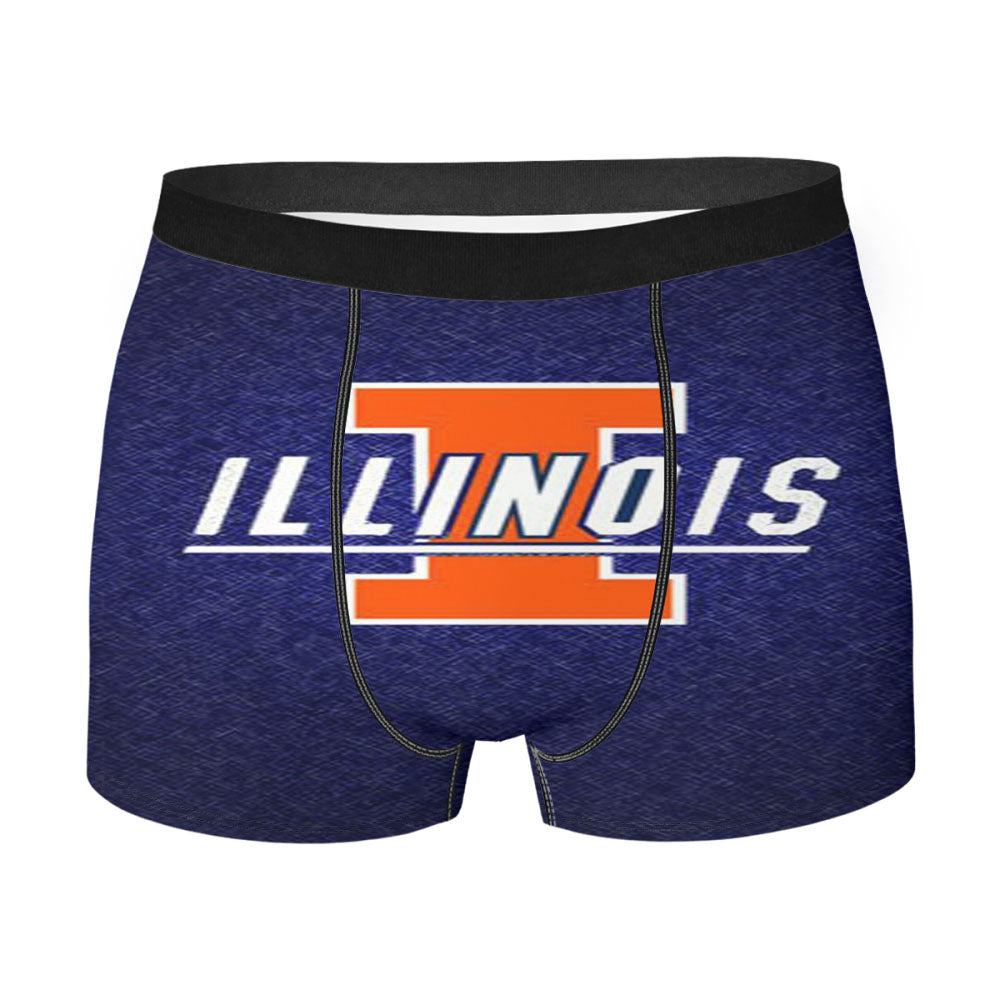 Illinois Fighting Logo Men'S Boxer Briefs