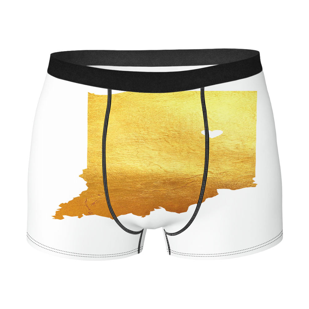 Indiana Golden State Map Men'S Boxer Briefs