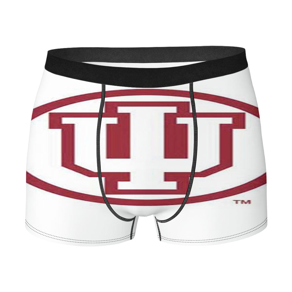 Indiana Hoosiers Logo On Wht Men'S Boxer Briefs