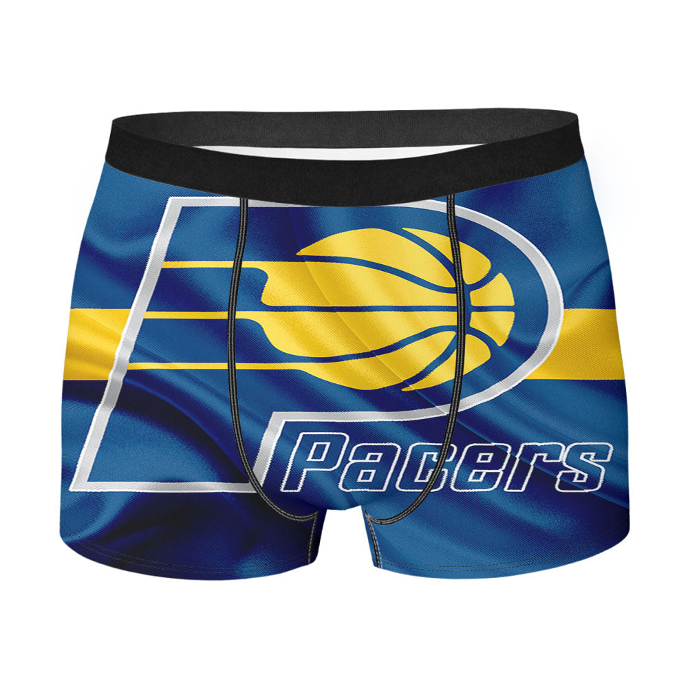 Indiana Pacers Basketball Club Logo Men'S Boxer Briefs