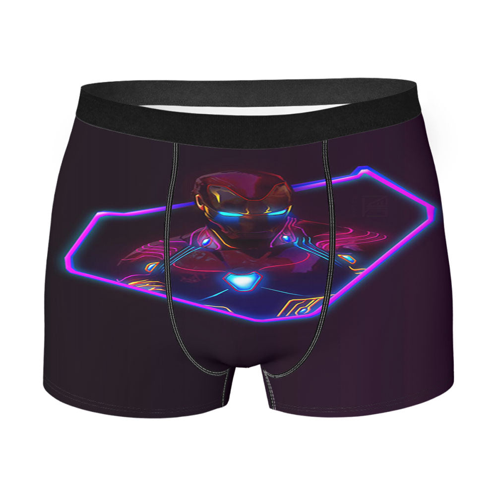 Iron Man Neon Artwork Men'S Boxer Briefs