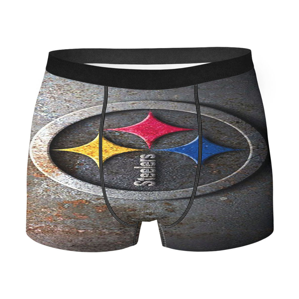 Iron Vintage Symbol Logo Pittsburgh Steelers Men'S Boxer Briefs
