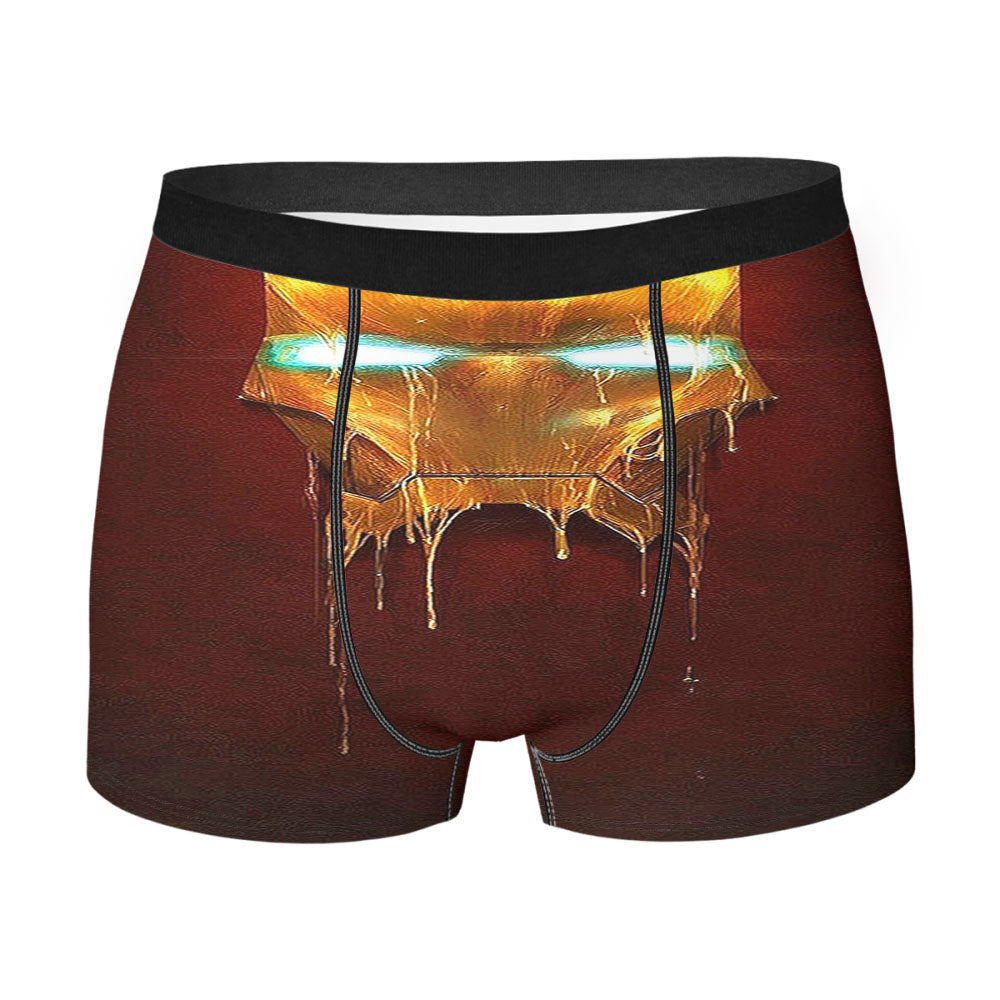 Ironman Melted Gold Mask Men'S Boxer Briefs