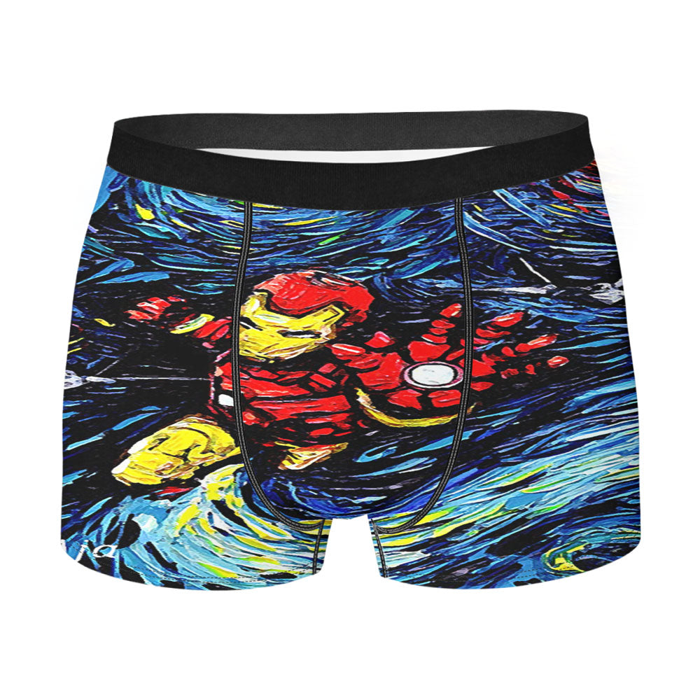 Ironman Starry Night Men'S Boxer Briefs