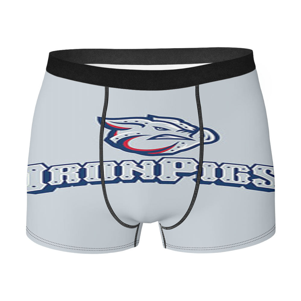 Ironpigs Baseball Logo Gray Men'S Boxer Briefs