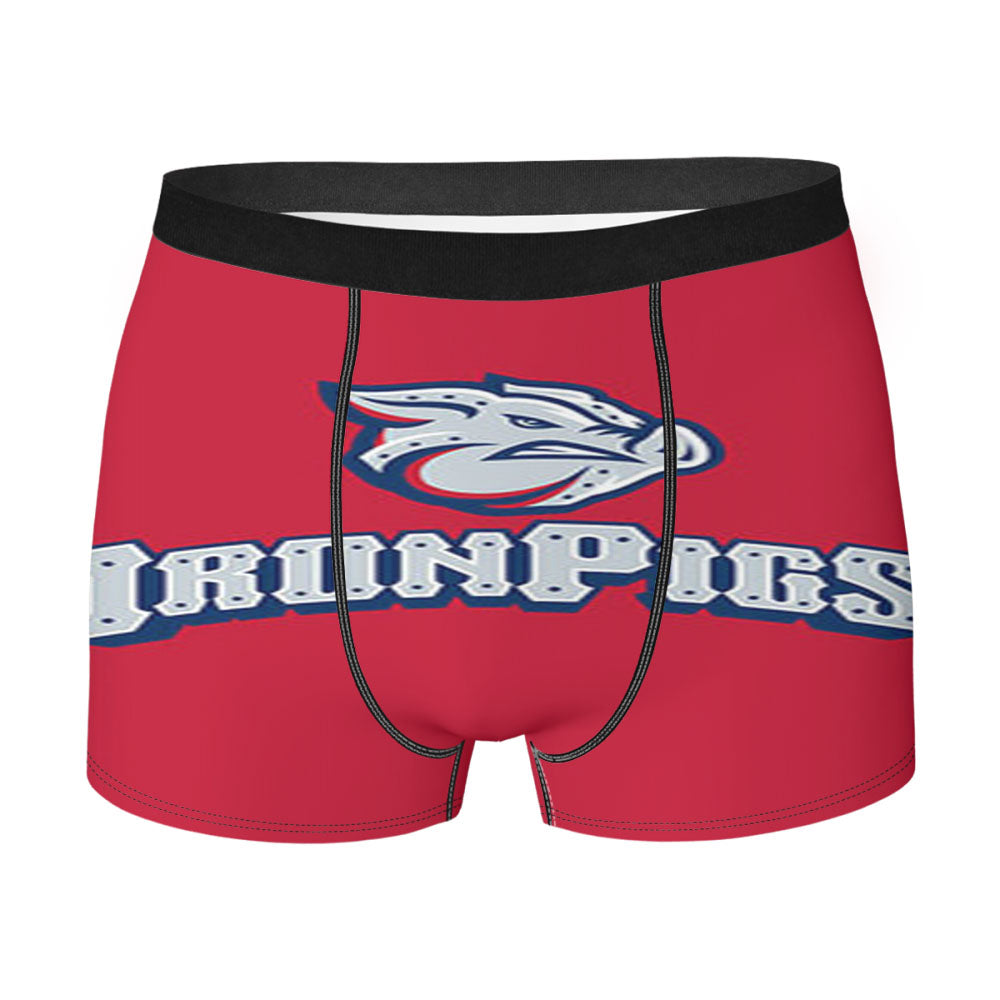 Ironpigs Baseball Logo Red Men'S Boxer Briefs