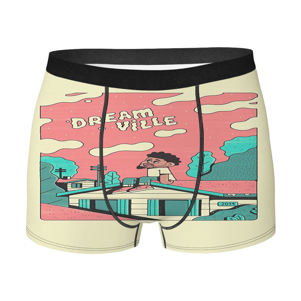 J Cole Dream Ville Flat Style Men'S Boxer Briefs