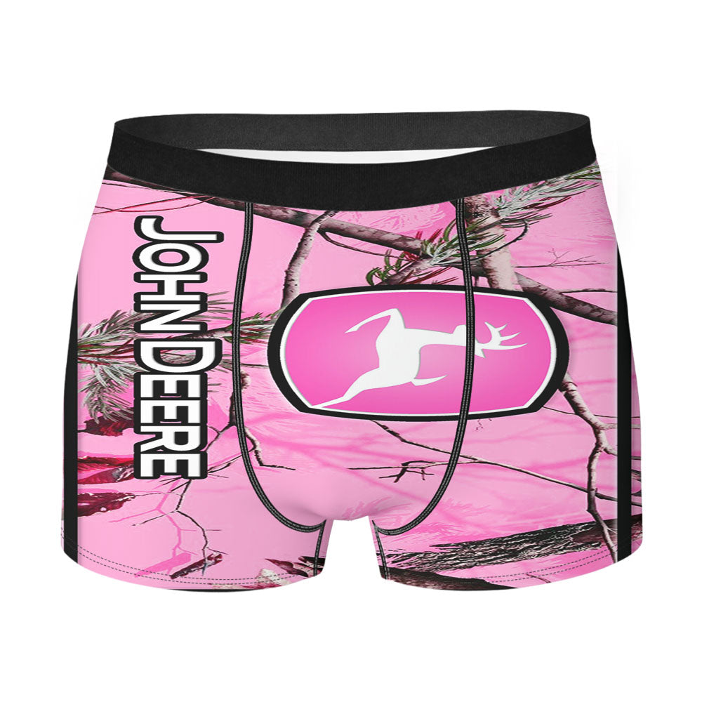 John Deere Pink Camo Men'S Boxer Briefs