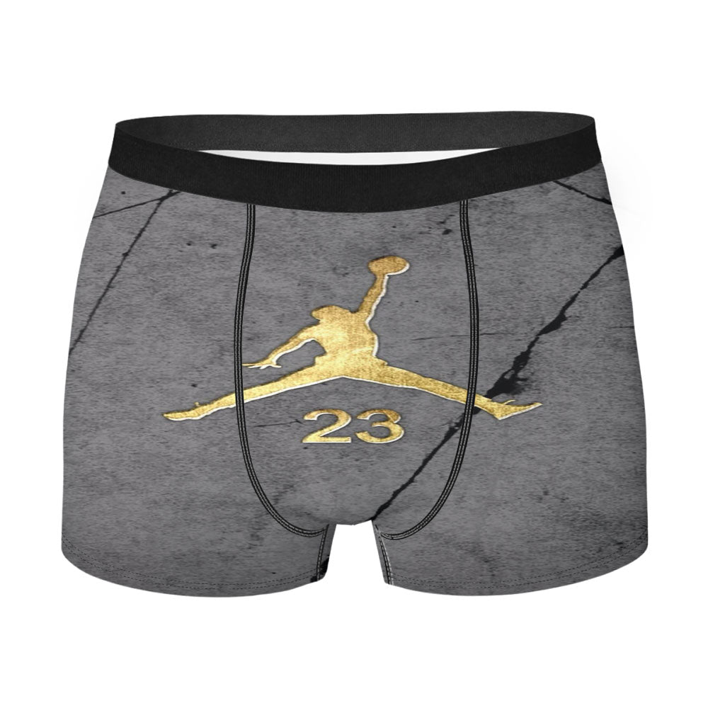 Jordan Gold Marble Men'S Boxer Briefs