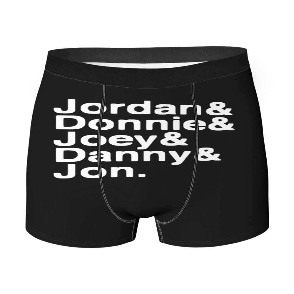 Jordan Knight Donnie Wahlberg Boy Band Fandom Nkotb Men'S Boxer Briefs