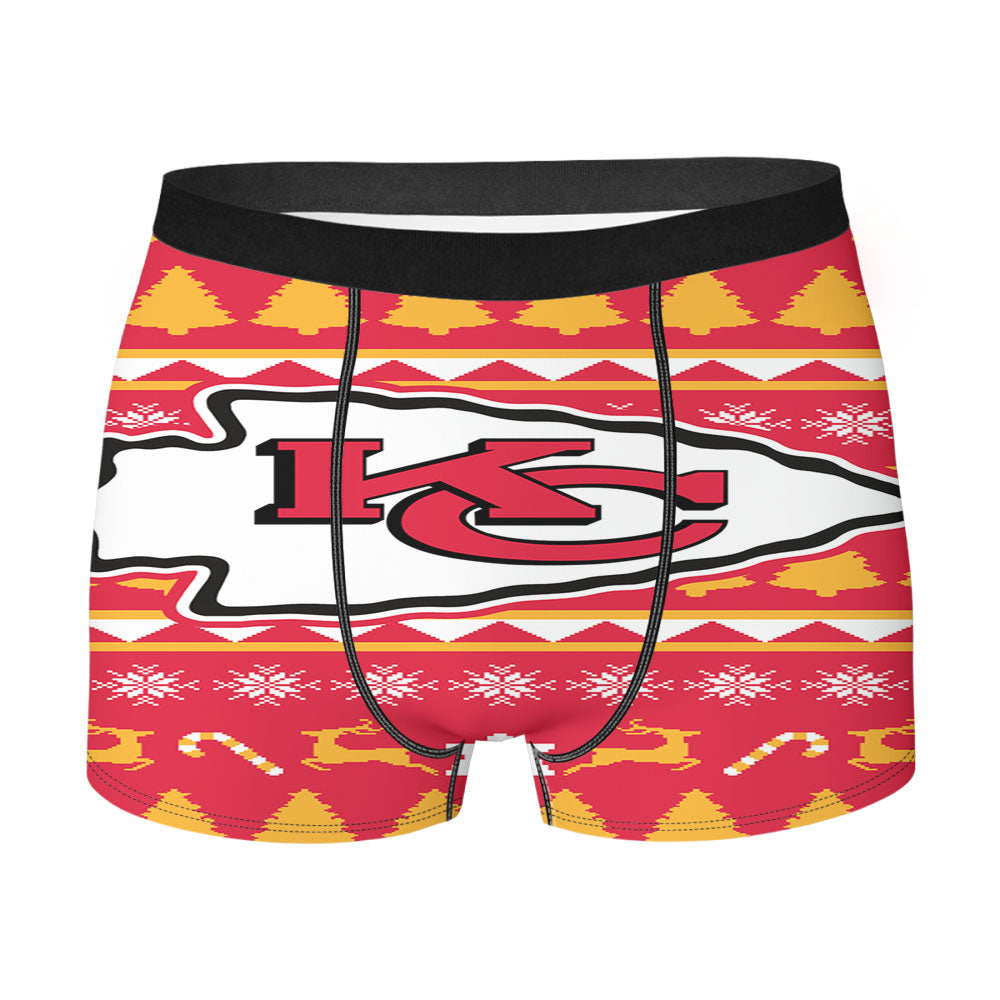 Kansas City Chiefs Christmas Sweater Men'S Boxer Briefs