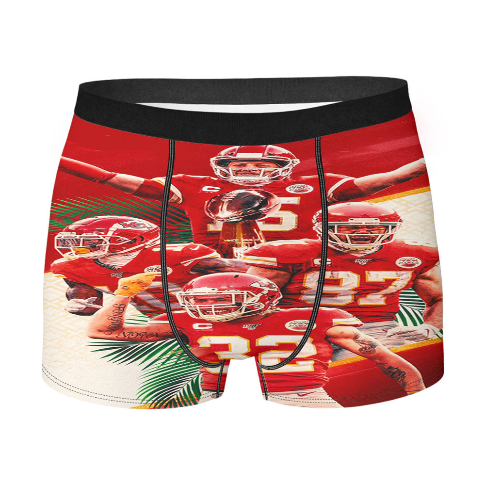 Kansas City Chiefs Logo Champions Men'S Boxer Briefs