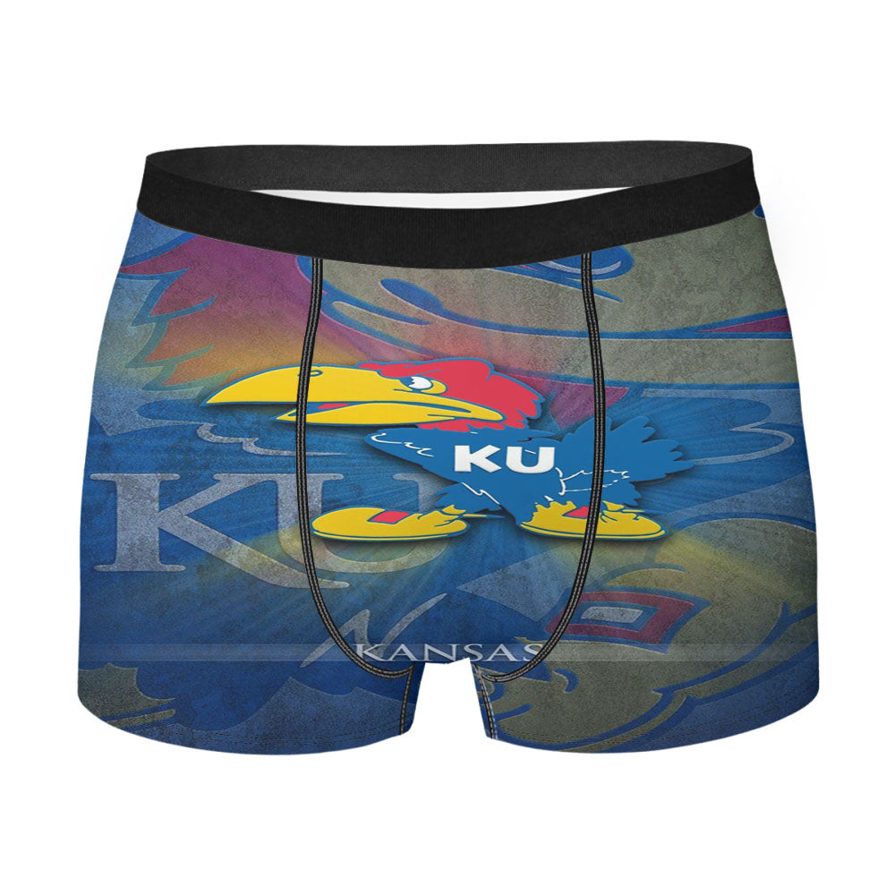 Kansas Jayhawk Logo Wallpaper Men'S Boxer Briefs