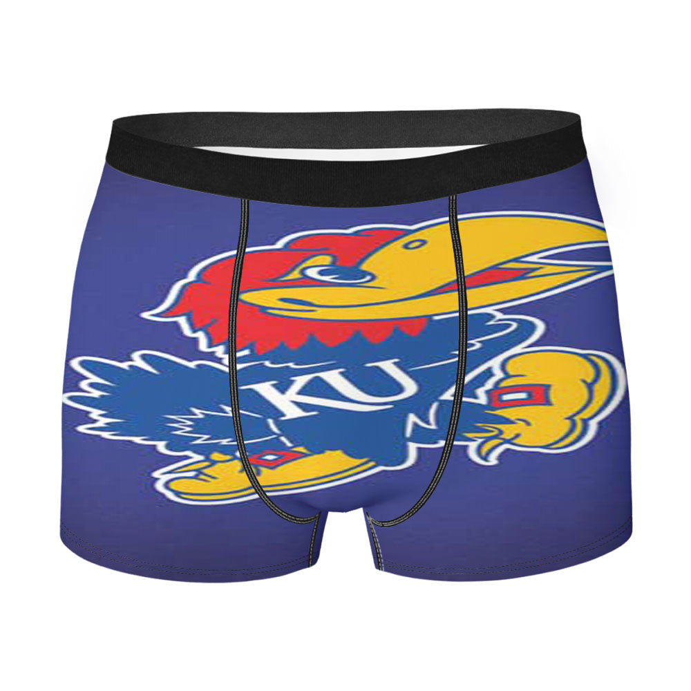 Kansas Jayhawks Big Blue Fade Men'S Boxer Briefs