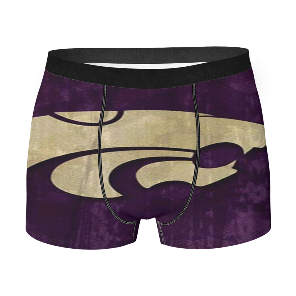 Kansas State Logo Wood Men'S Boxer Briefs