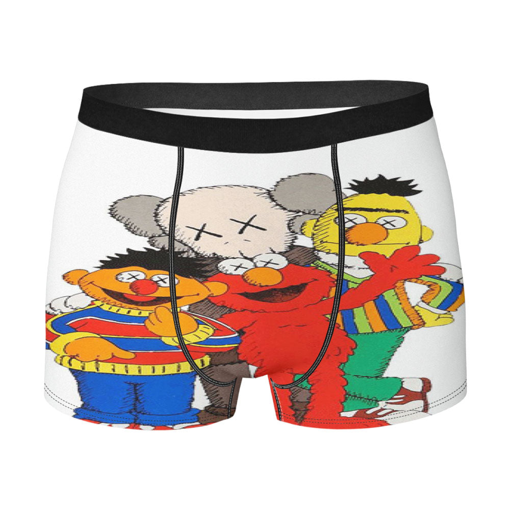 Kaws And Sesame Family Men'S Boxer Briefs