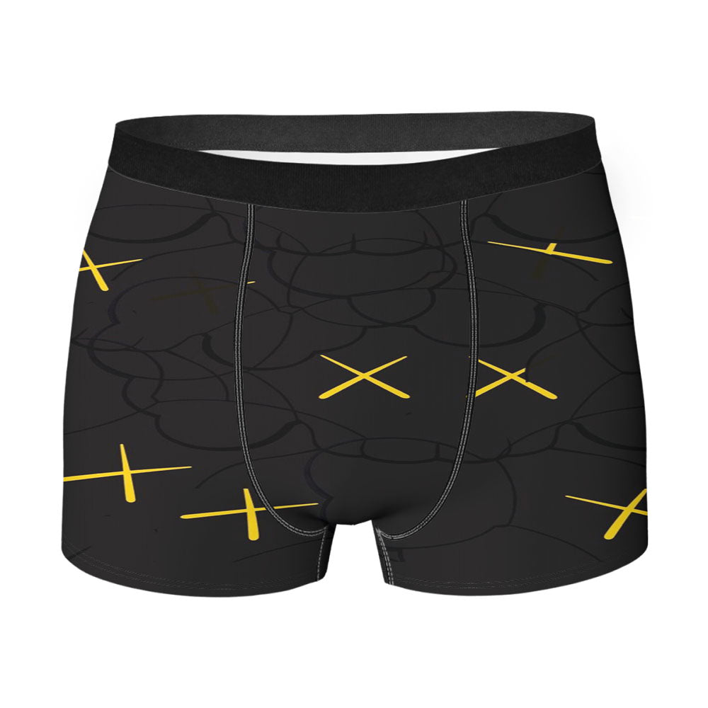 Kaws In Black Men'S Boxer Briefs